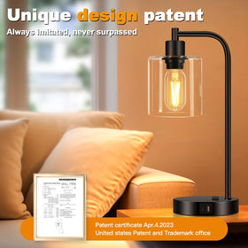 Nintiue includes two 8W LED bulbs for warm light.
