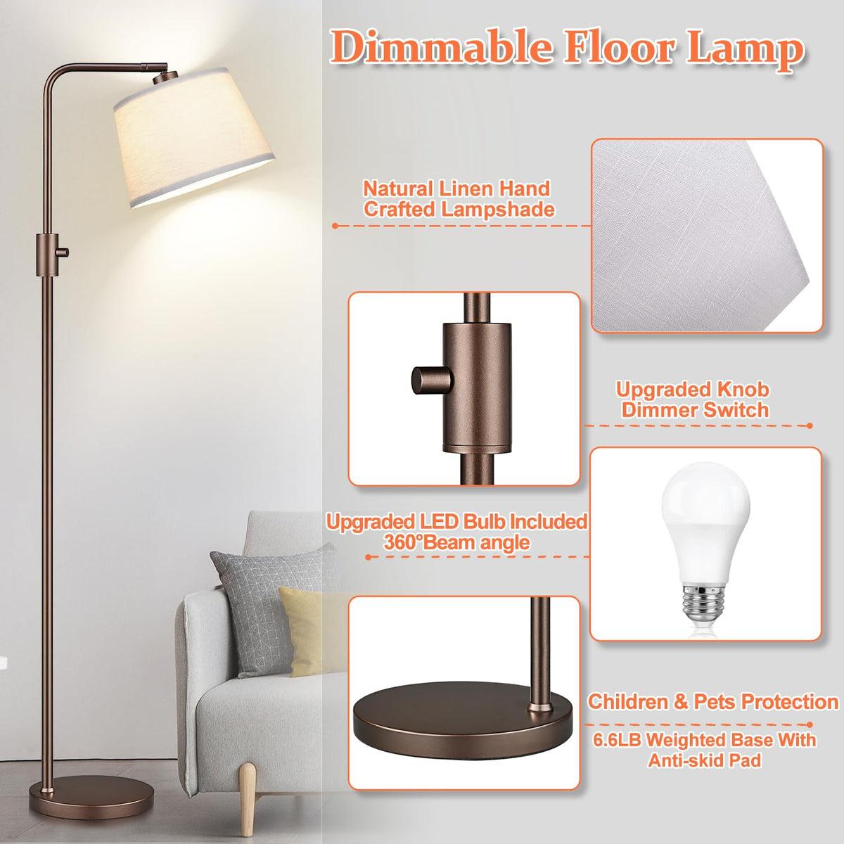 Nintiue sturdy base minimizes tipping during routine use.