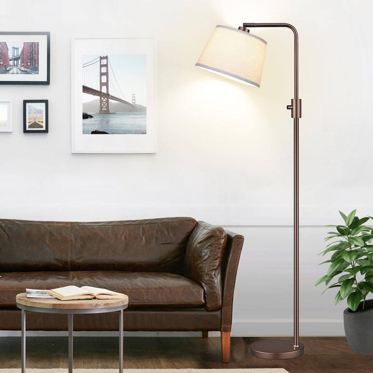 Nintiue long cord allows flexible placement across the room.