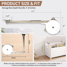 Nintival hinges showing left-right mounting options for flexible install