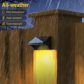 NIORSUN 1500mAh battery powers long-lasting fence lighting after daylight charging.