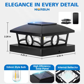 NIORSUN installation kit simplifies wiring-free setup for 4x4 posts.