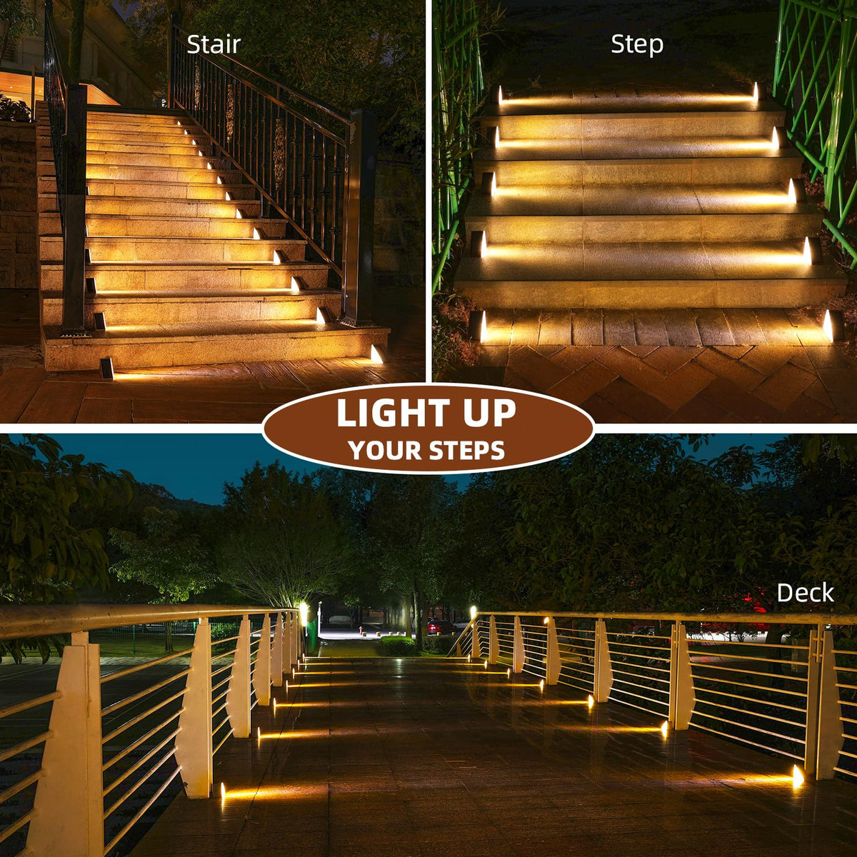 NIORSUN auto on/off stair light for hands-free safety