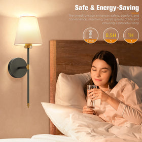 NIORSUN sconce easy installation with no wiring required.