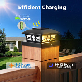 NIORSUN garden fence post lights brighten walkways and patios.