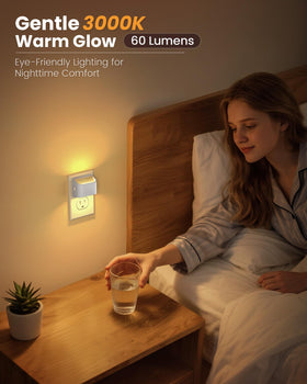 NIORSUN safe night light stays cool to touch for kids and elders.