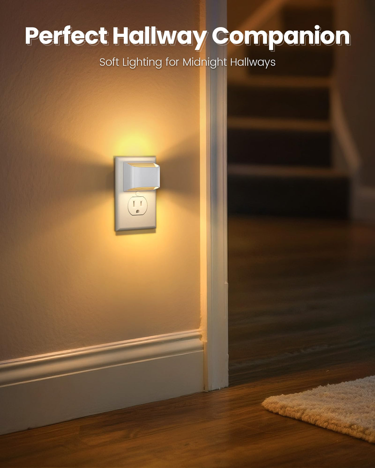 NIORSUN 3000K warm glow provides gentle bedroom illumination.