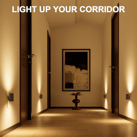 Niorsun night light four-pack offers versatile coverage across rooms in black.