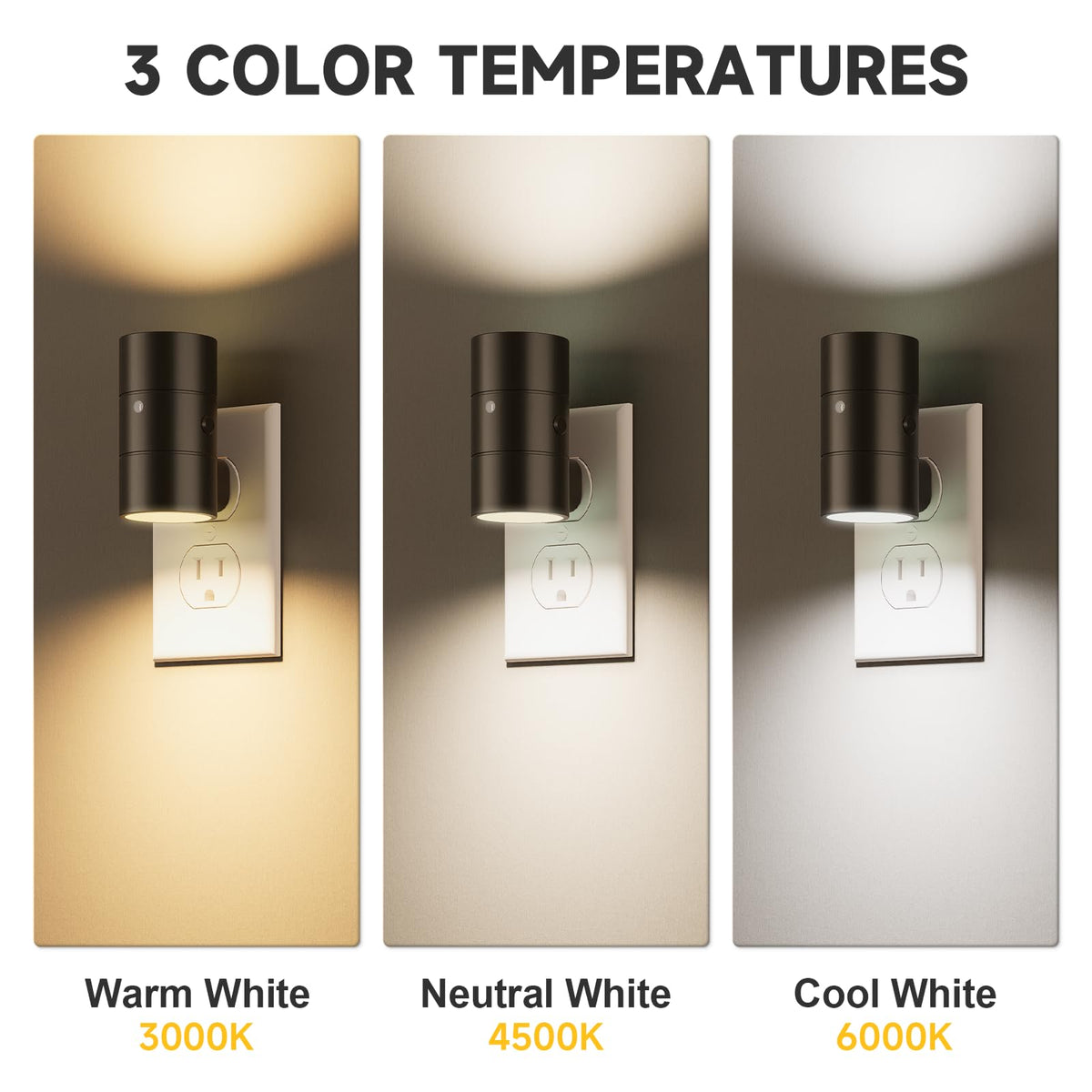 Niorsun night light showing warm natural and cool color modes for ambience.