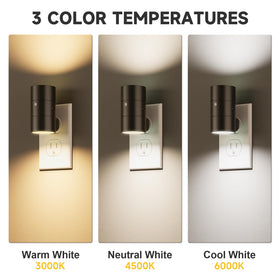 Niorsun night light showing warm natural and cool color modes for ambience.