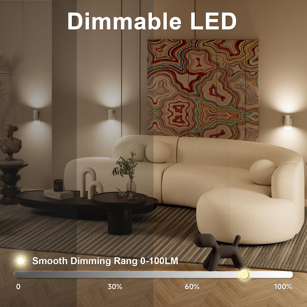 NIORSUN night light with three color modes creates warm, natural, or cool glow as needed.