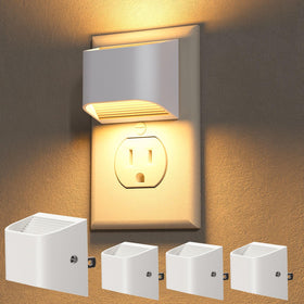 NIORSUN plug-in night light with sensor for hands-free hallway illumination.