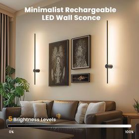 NIORSUN rechargeable wall light with durable aluminum body