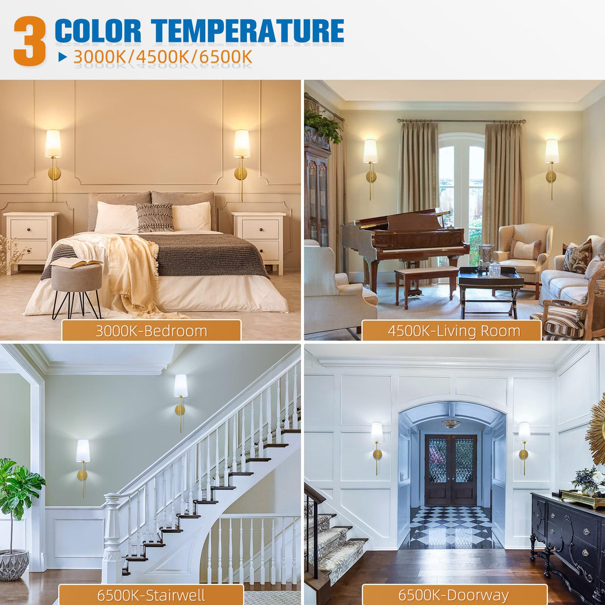 NIORSUN remote-controlled wall sconce for easy adjustments from anywhere.