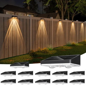 NIORSUN fence light featuring lens design for enhanced beam and mood lighting