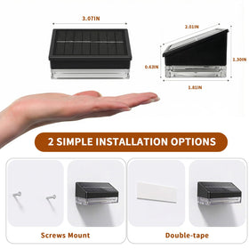NIORSUN fence lights offering up to 10+ hours of night illumination