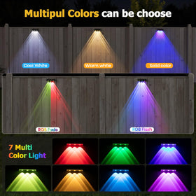 NIORSUN RGB color mode lights create vibrant ambiance for deck or patio.