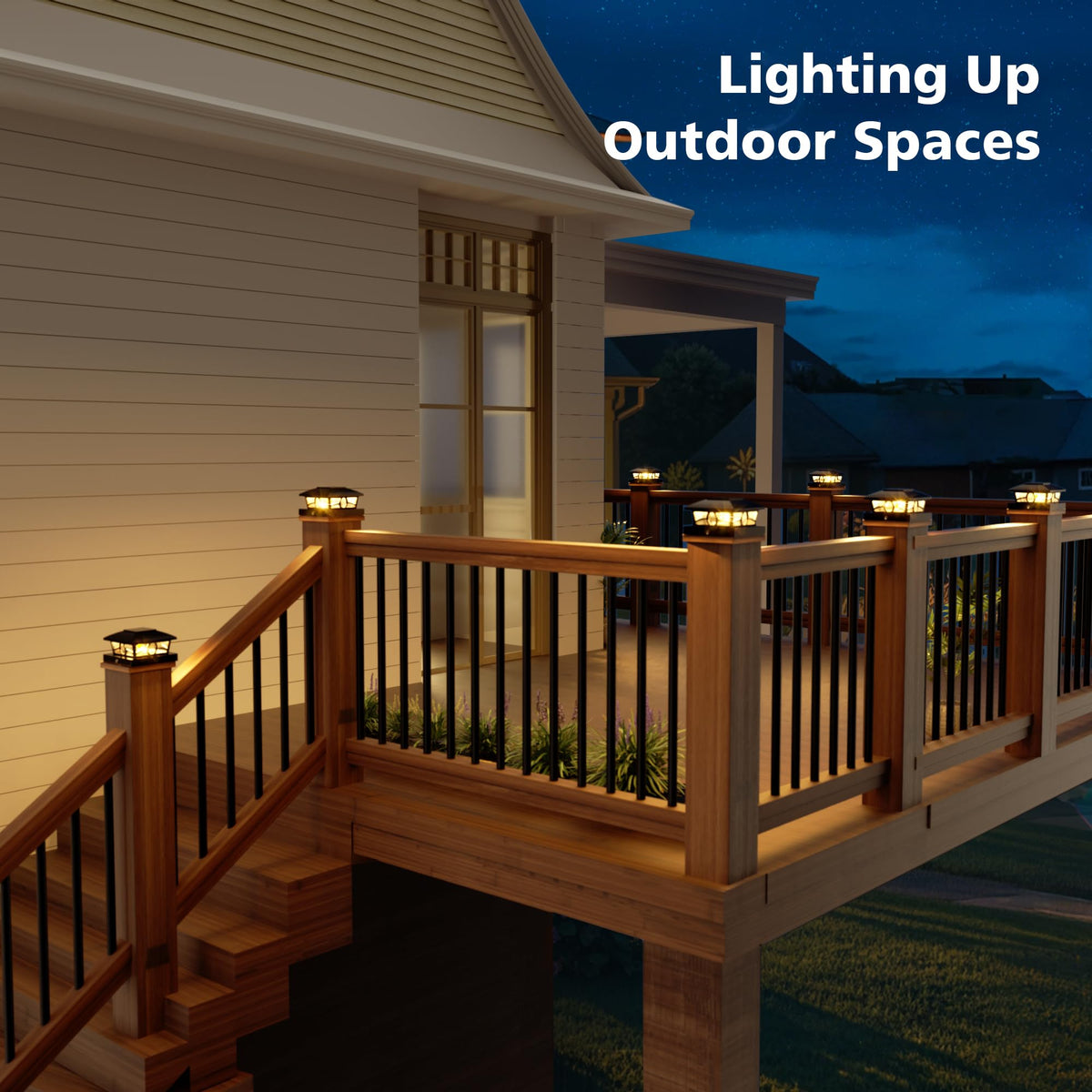 NIORSUN post light screws mount kit enables secure installation.