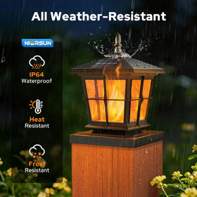 NIORSUN post lights offer easy installation with included screws no wiring