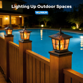 NIORSUN garden deck lights create warm ambiance on patios and fences