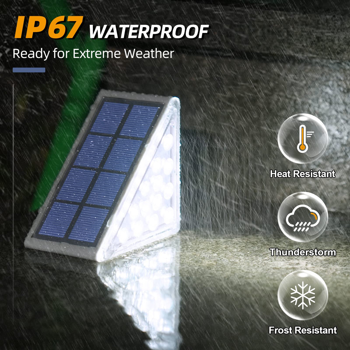 NIORSUN auto-on/off feature simplifies nighttime lighting for stairs.