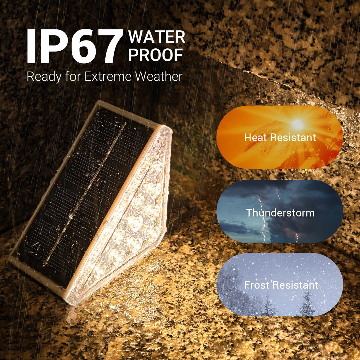 NIORSUN solar step lights brighten decks, patios, and yard walkways