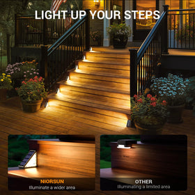 NIORSUN step lights come with hardware for easy, quick installation