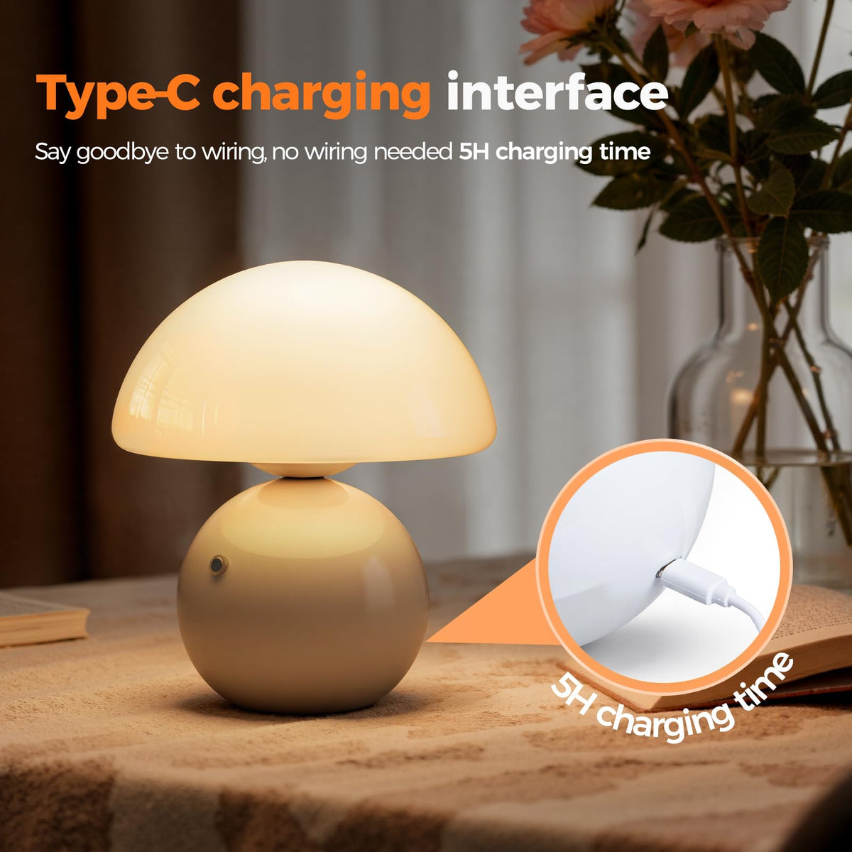 NIORSUN three way dimmable touch control adapts to tasks and mood