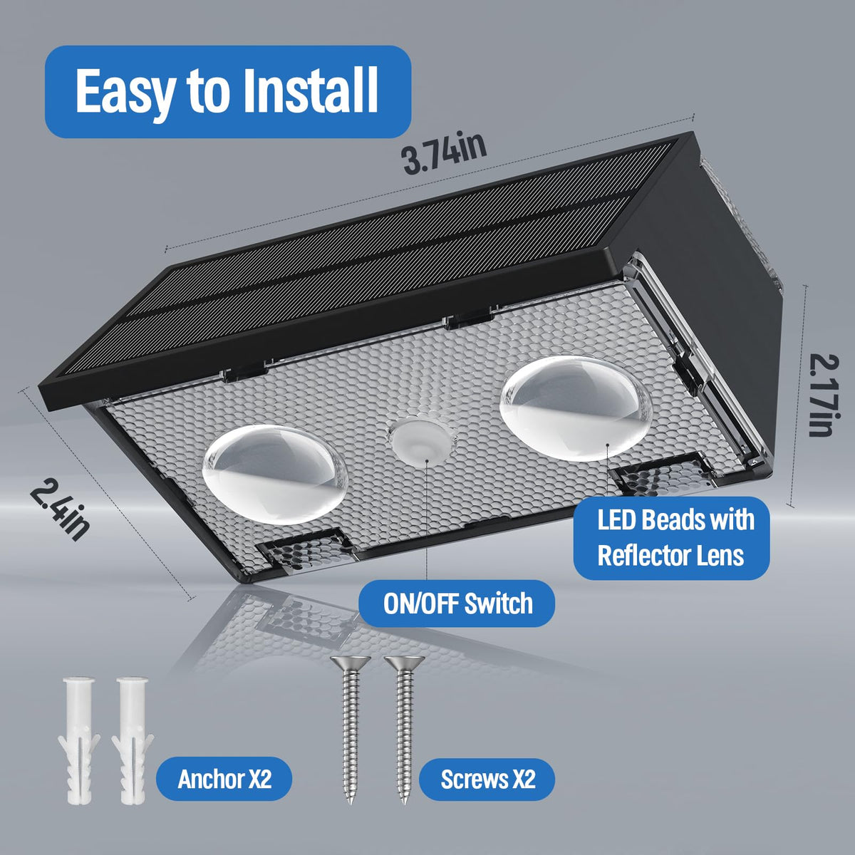NIORSUN two-installation-methods option lets you drill or use adhesive for any surface