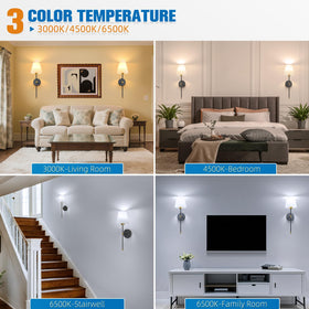 NIORSUN wall sconce offers 9 color options for versatile lighting.