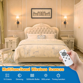 NIORSUN wall sconce dimmable amber color temperature for cozy evenings.