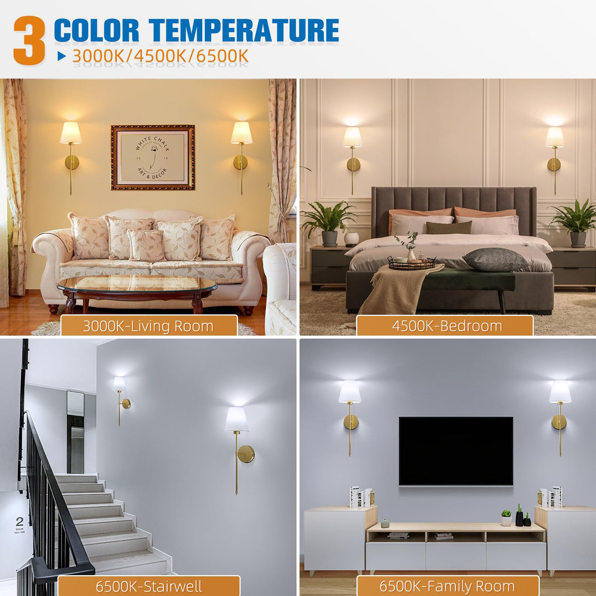 NIORSUN sconce gold frame highlighting elegant home decor