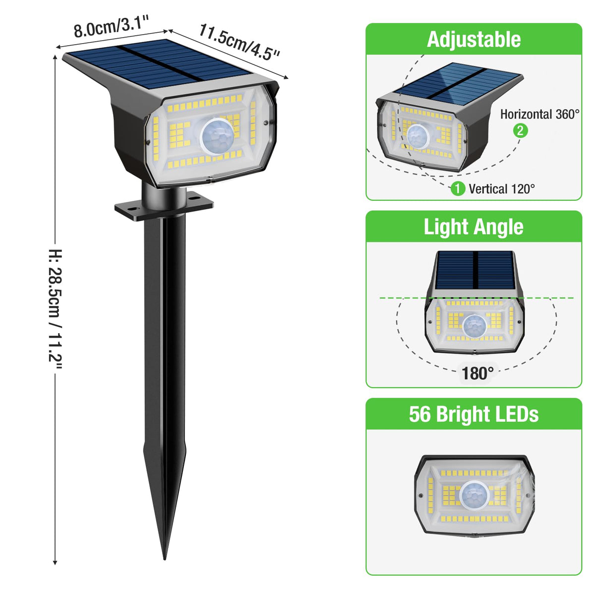 Nipify cool-white LED outdoor light improves pathway visibility.