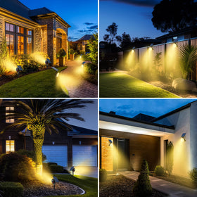 Nipify solar spot light three modes in use illustrates adaptive scene lighting.