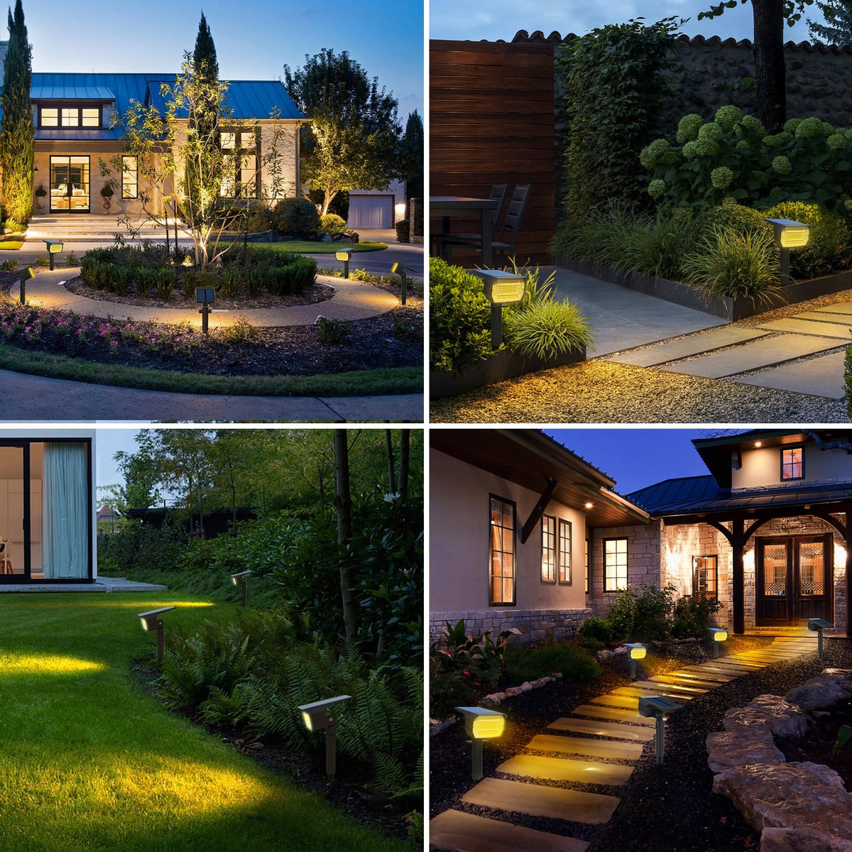 nipify 56-led outdoor spotlight delivers bright, soft illumination for gardens and driveways