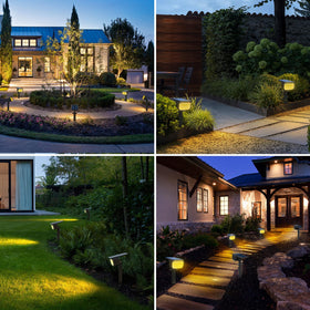 nipify 56-led outdoor spotlight delivers bright, soft illumination for gardens and driveways