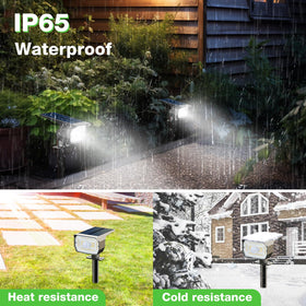 Nipify waterproof solar landscape light withstands weather and provides durable lighting.