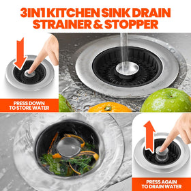 Nipoko anti-clog basket filters debris while staying easy to clean