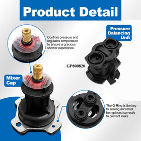 Clear O-ring placement guidance aids installation and prevents leaks.