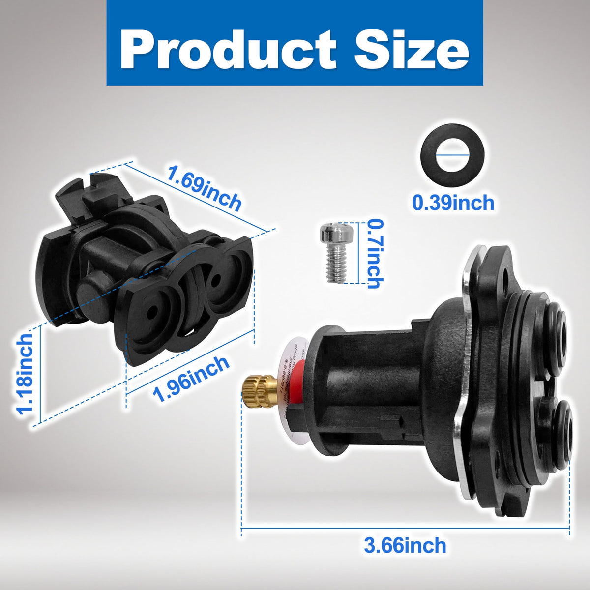 Sleek black finish on NipponAsia GP876851 kit complements modern shower aesthetics.