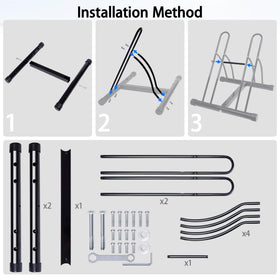 NiQinWuKin Bike Rack compact setup for easy garage organization
