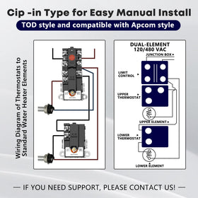 NISHCON EWH-00 installation guide aids straightforward replacement.
