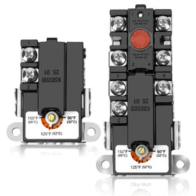 NISHCON EWH-00 upper thermostat for dual-element heaters providing precise control.