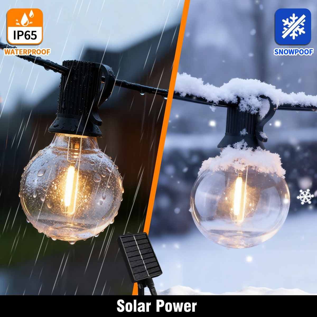 Nisocy weatherproof design endures snow and rain for all-season use