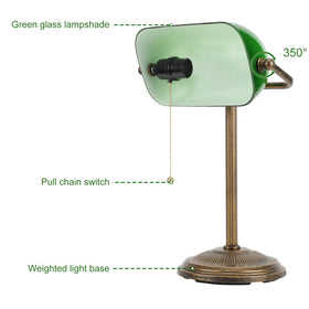 NISSAFORS green shade rotates 350° for flexible lighting directions.