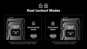 Nitecore EDC23 compact pocket design fits shallow pockets.