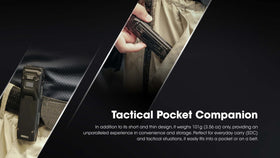 Nitecore EDC23 dual tail switches enable fast mode changes.