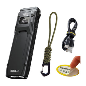 Nitecore EDC23 ultra-slim flat flashlight ideal for pocket carry.