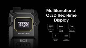 Nitecore EDC29 USB-C charging keeps it ready with quick recharge.
