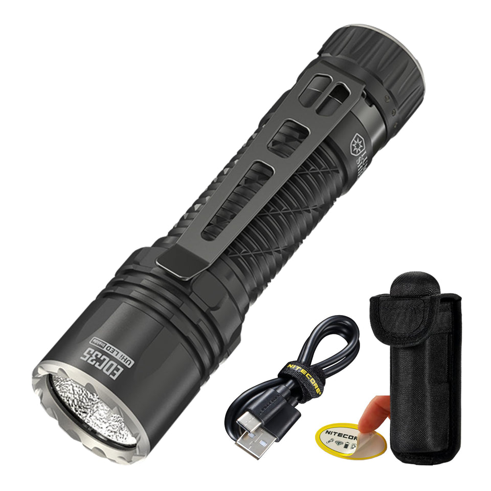 Nitecore EDC35 front view showing compact, pocket-friendly design for everyday carry.